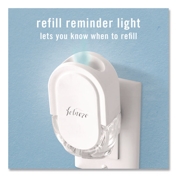 PLUG Air Freshener Warmer Starter Kit, Clear/White, with (2) Gain Original Refills