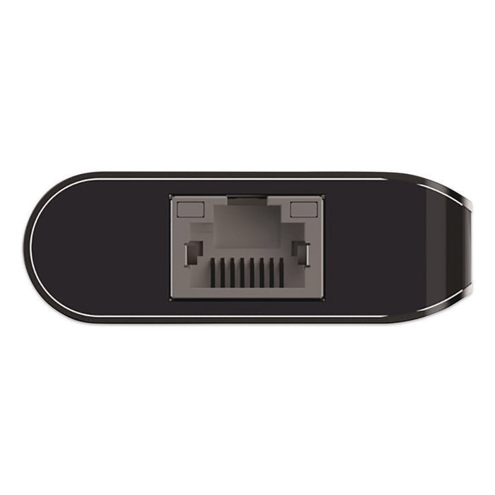Connect 6-in-1 USB-C Multiport Adapter Hub, 6-Port, Gray