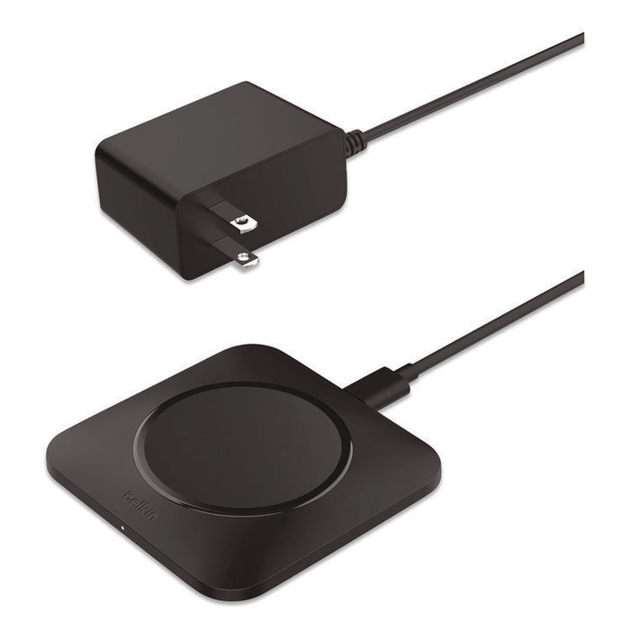 BOOST CHARGE Pro Universal Easy Align Wireless Charging Pad, Qi Wireless Charging, 15 W, Black
