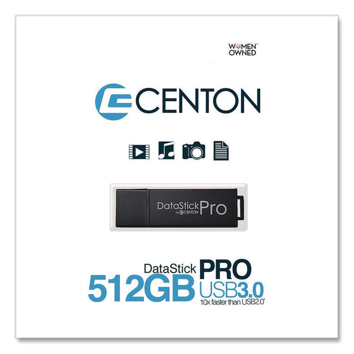 DataStick Pro USB 3.2 Type A Flash Drive, 512 GB, Black
