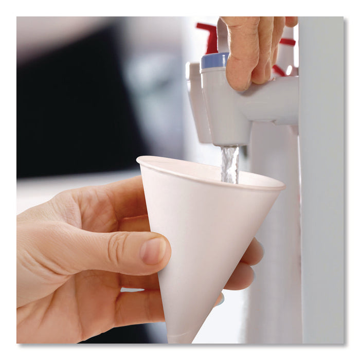Cone Water Cups, ProPlanet Seal, 4 oz, Paper, White, 200/Bag, 25 Bags/Carton