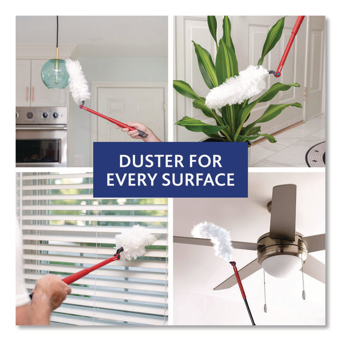 Flex and Catch Heavy-Duty Dusting Kit, 1 Duster Wand and 3 Refills, 6/Carton