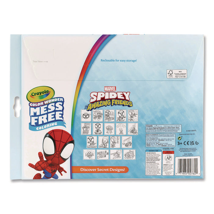 Spidey and His Amazing Friends Color Wonder Kit, Includes Five Markers, Ages 3 and Up, 18 Pages