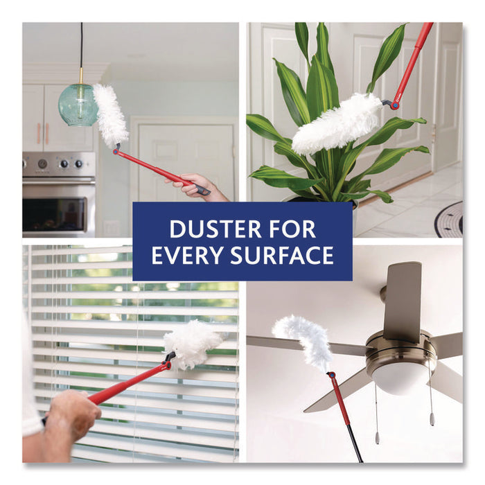 Flex and Catch Duster Heavy-Duty Refills, Polyester, White, 10/Pack, 4 Packs/Carton