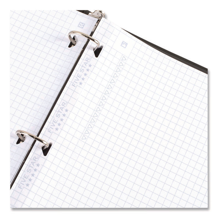 Reinforced Filler Paper Plus Study App, 3-Hole, 8.5 x 11, Quadrille Rule, 80/Pack