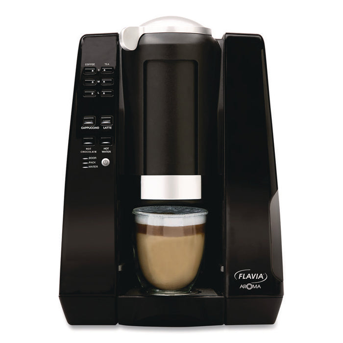 Aroma Brewer, with 134 Assorted Drinks Bundle, Black