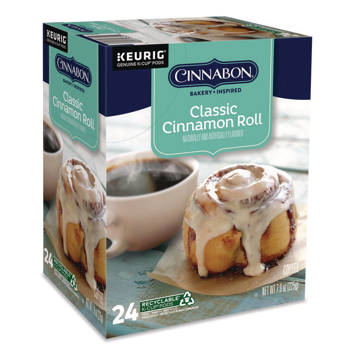 Cinnabon Classic Cinnamon Roll Coffee K-Cups, 96/Carton
