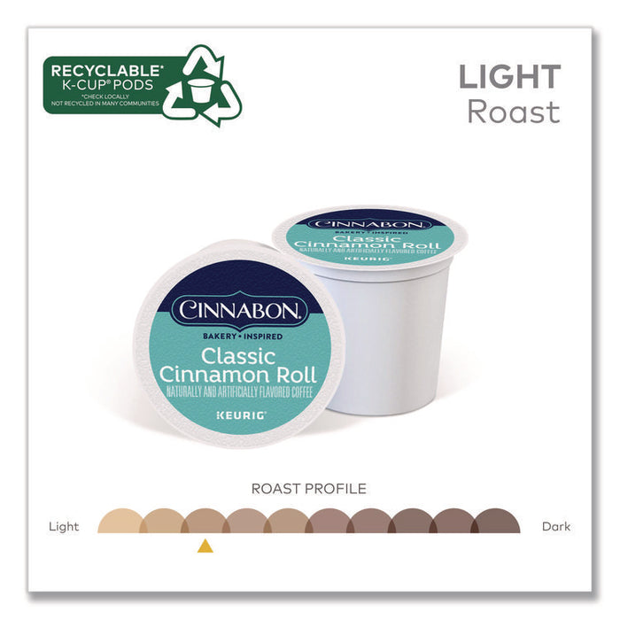 Cinnabon Classic Cinnamon Roll Coffee K-Cups, 96/Carton