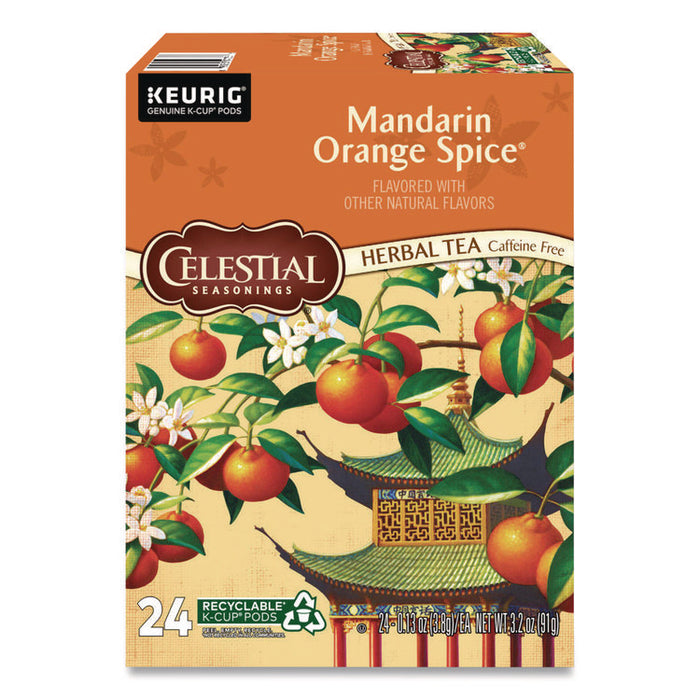 Mandarin Orange Spice Herb Tea, 0.13 oz K-Cups, 24/Box