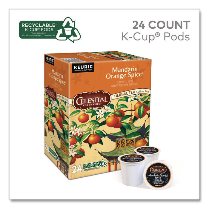 Mandarin Orange Spice Herb Tea, 0.13 oz K-Cups, 24/Box
