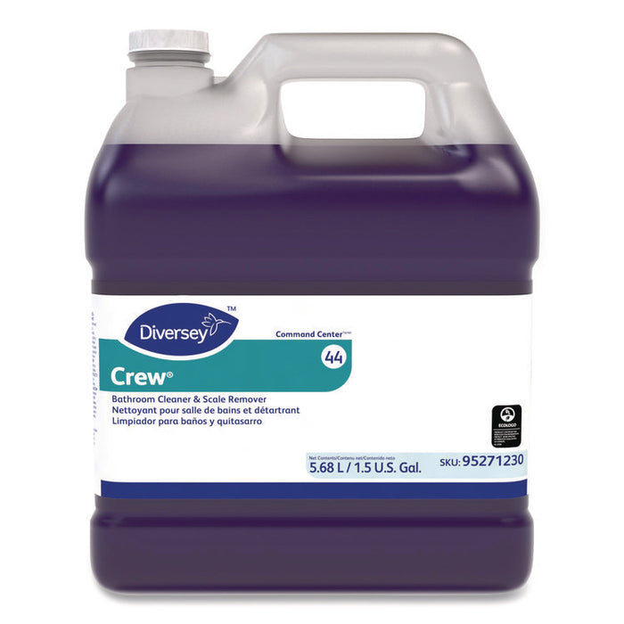 Crew Bathroom Cleaner and Scale Remover, 1.5 gal Bottle, 2/Carton