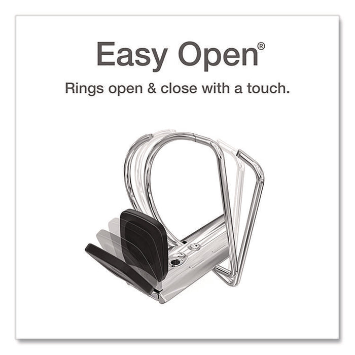 Premier Easy Open ClearVue Locking Slant-D Ring Binder, 3 Rings, 1.5" Capacity, 11 x 8.5, White
