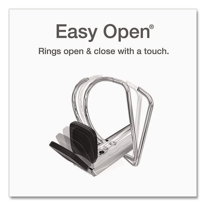 Premier Easy Open ClearVue Locking Slant-D Ring Binder, 3 Rings, 3" Capacity, 11 x 8.5, White