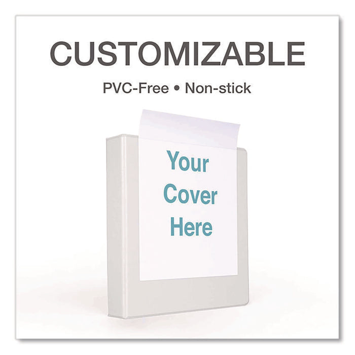 Premier Easy Open ClearVue Locking Slant-D Ring Binder, 3 Rings, 4" Capacity, 11 x 8.5, White