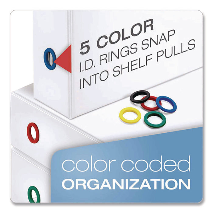 FreeStand Easy Open Locking Slant-D Ring Binder, 3 Rings, 2" Capacity, 11 x 8.5, White