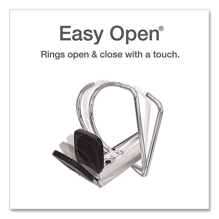 FreeStand Easy Open Locking Slant-D Ring Binder, 3 Rings, 2" Capacity, 11 x 8.5, White