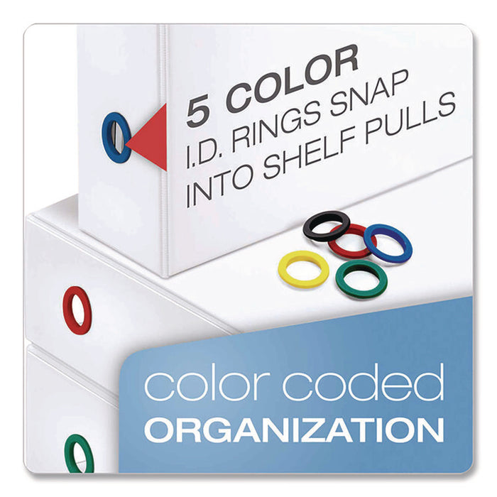 FreeStand Easy Open Locking Slant-D Ring Binder, 3 Rings, 3" Capacity, 11 x 8.5, White