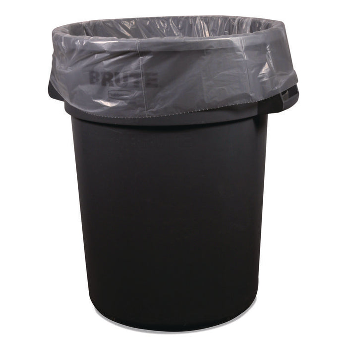 Linear Low-Density Can Liners, 56 gal, 1.1 mil, 46" x 50", Clear, 100/Carton