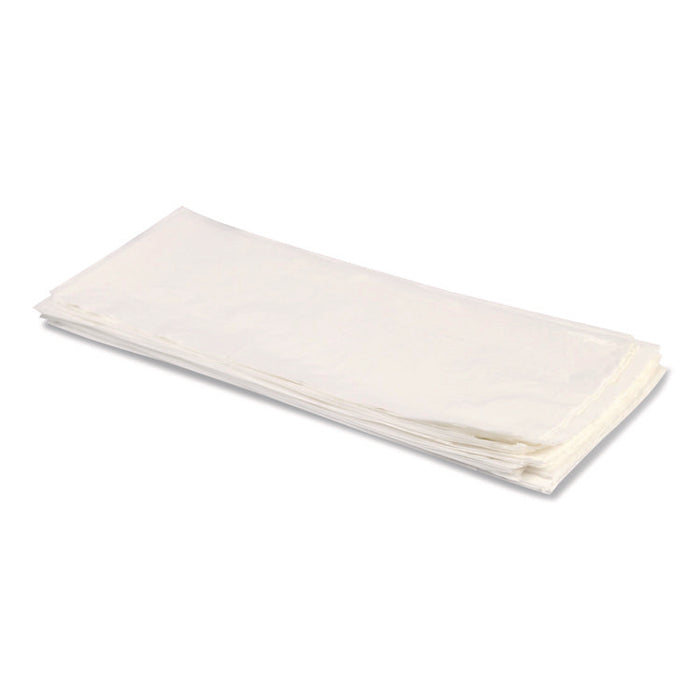 Linear Low-Density Can Liners with Dual-Dispense Box, 55 gal, 1.3 mil, 40" x 53", Clear, 100/Carton