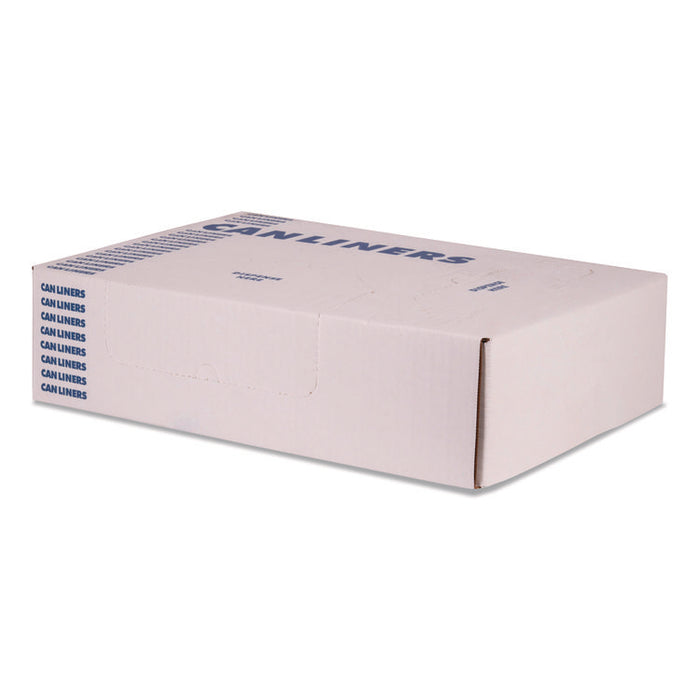 Linear Low Density Can Liners, 56 gal, 1.5 mil, 46' x 50", Black, 100/Carton