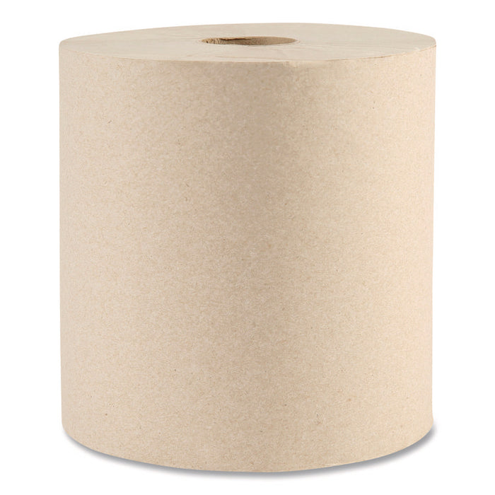 Boardwalk Green Xtra Roll Towels, 1-Ply, 8" x 800 ft, Natural, 6 Rolls/Carton, 55 Cartons/Pallet