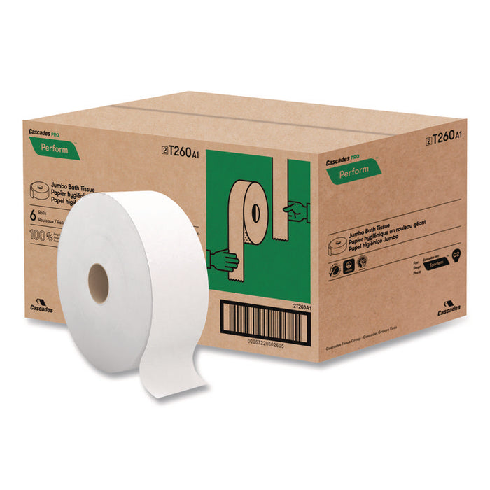Perform Bath Tissue for Tandem Dispensers, Septic Safe, 2-Ply, 3.5" x 1,400 ft, White, 6 Rolls/Carton