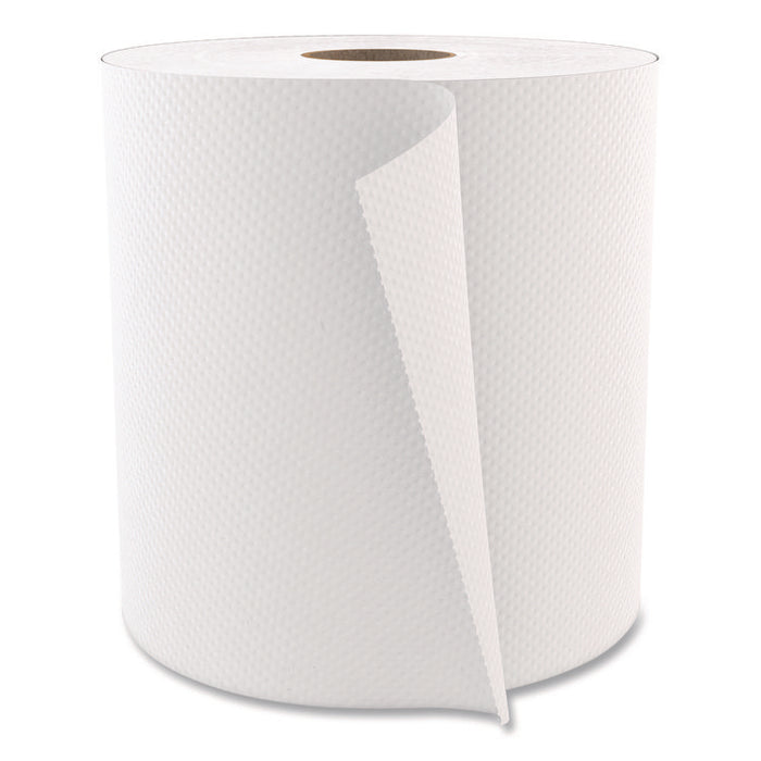 Select Roll Paper Towels, 1-Ply, 7.9" x 800 ft, White, 6 Rolls/Carton