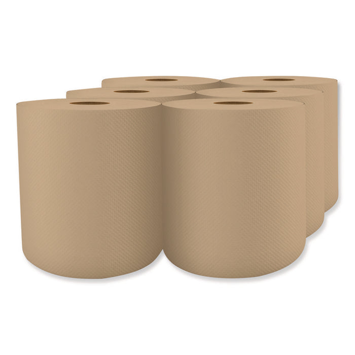 Select Roll Paper Towels, 1-Ply, 7.9" x 800 ft, Natural, 6/Carton