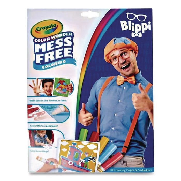 Blippi Color Wonder Kit, Includes Five Markers, Ages 3 and Up, 18 Pages