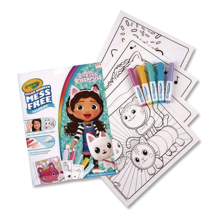 Gabby's Dollhouse Color Wonder Kit, Includes Five Markers, Ages 3 and Up, 18 Pages