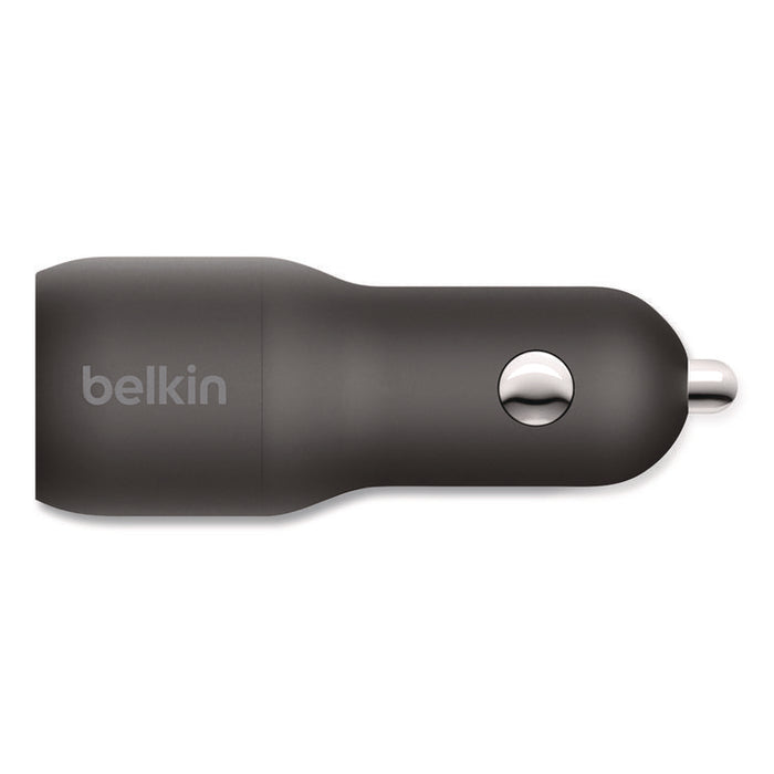 BOOST CHARGE Dual Car Charger with PPS, USB-A/USB-C, Black