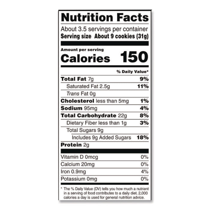 Mini Vanilla Creme Sandwich Cookies, 2.12 oz Packet, 60/Carton