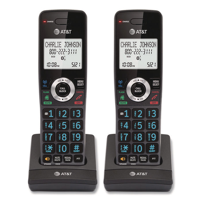 DLP73390 3-Handset Cordless Telephone, Black/Graphite