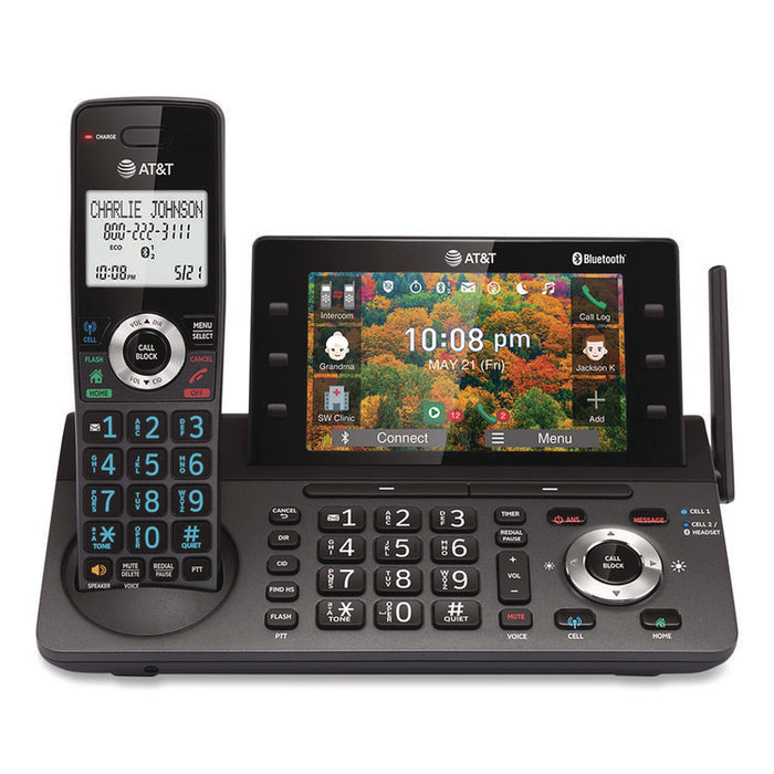 DLP73390 3-Handset Cordless Telephone, Black/Graphite