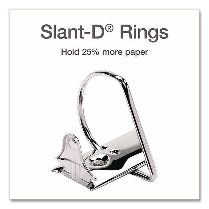 XtraLife ClearVue Non-Stick Slant-D Ring Binder, 3 Rings, 4" Capacity, 11 x 8.5, White