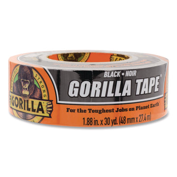 Gorilla Tape - 30 yd Length x 1.88" Width - Black - Weather Resistant, Moisture Resistant, UV Resistant, Temperature Resistant - For Project, Repairing, Indoor, Outdoor, Smooth Surface, Rough Surface, Wood, Stone, Stucco, Brick, Metal, ... - 1 Each
