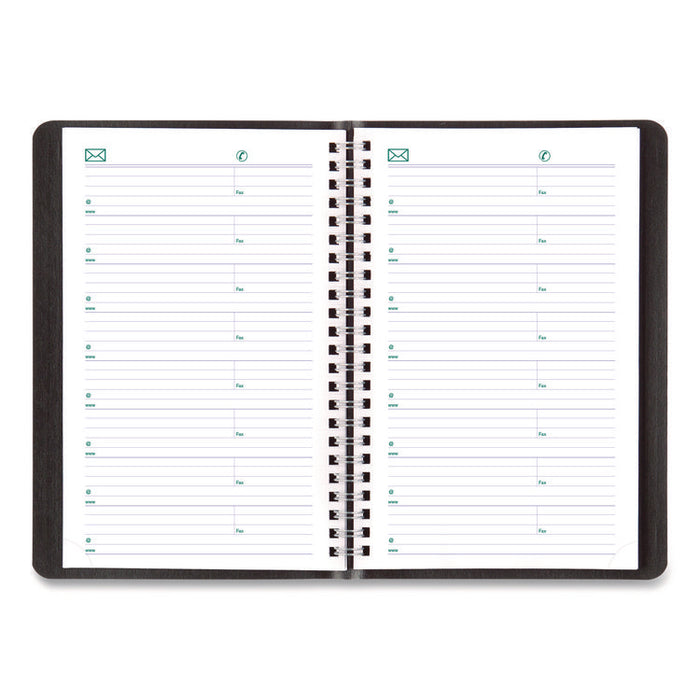 Plan and Link Weekly Planner, 8" x 5", Black Cover, 12-Month (Jan to Dec): 2026