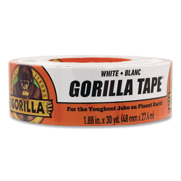 Gorilla Tape - 30 yd Length x 1.88" Width - White - 1 Each