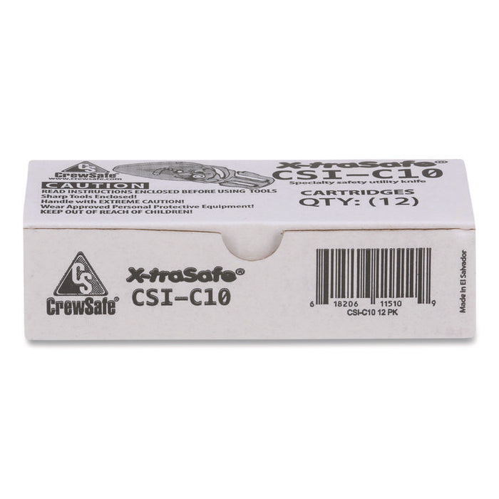 X-traSafe Blade Cartridges, Yellow, 12/Pack