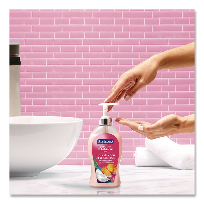 Liquid Hand Soap Pump, Coconut and Hibiscus Scent, 11.25 oz