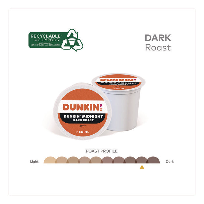 Midnight Coffee K-Cups, 0.35 oz, 22/Box, 4 Boxes/Carton