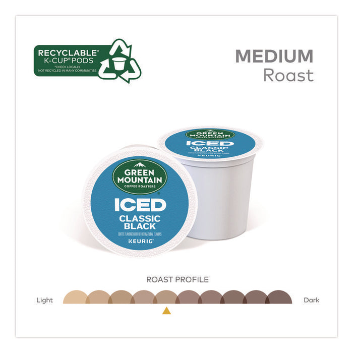 Classic Black Brew Over Ice Coffee K-Cups, 0.4 oz, 24/Box