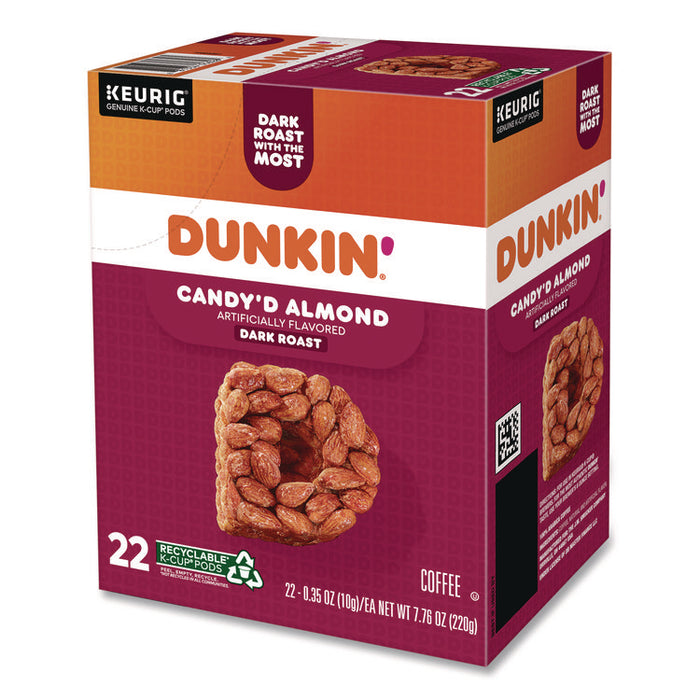 Candy'd Almond Coffee K-Cups, 0.35 oz, 22/Box