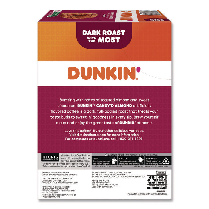 Candy'd Almond Coffee K-Cups, 0.35 oz, 22/Box