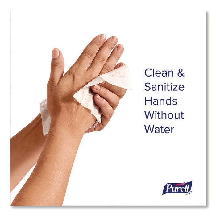 Cottony Soft Individually Wrapped Sanitizing Hand Wipes, 5 x 7, Herbal Scent, White, 480/Carton
