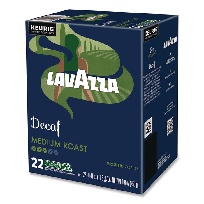 Lavazza Classico Coffee K-Cups, Decaf, 0.41 oz, 22/Box