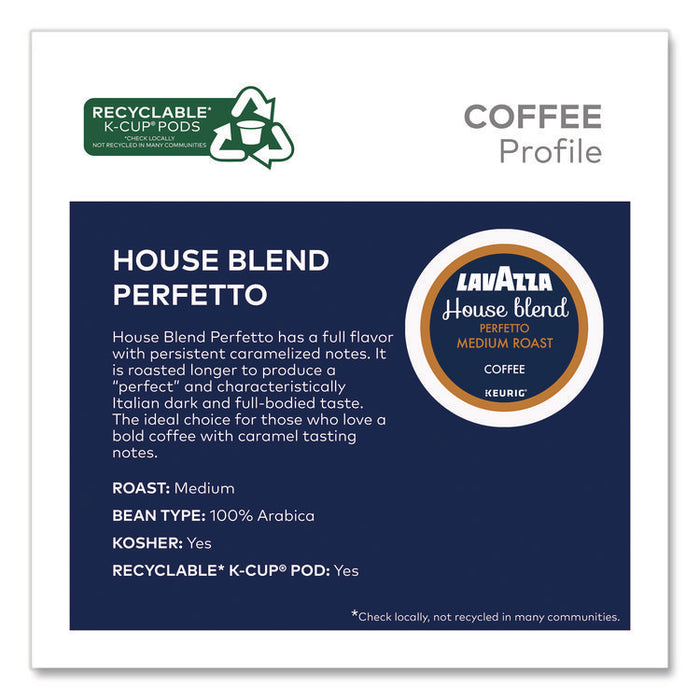 Perfetto Coffee K-Cups, House Blend, 0.41 oz, 22/Box