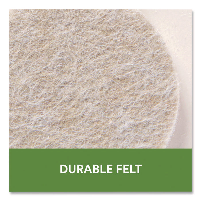 Felt Pad Protectors, Assorted Sizes and Shapes, Beige, 199/Pack