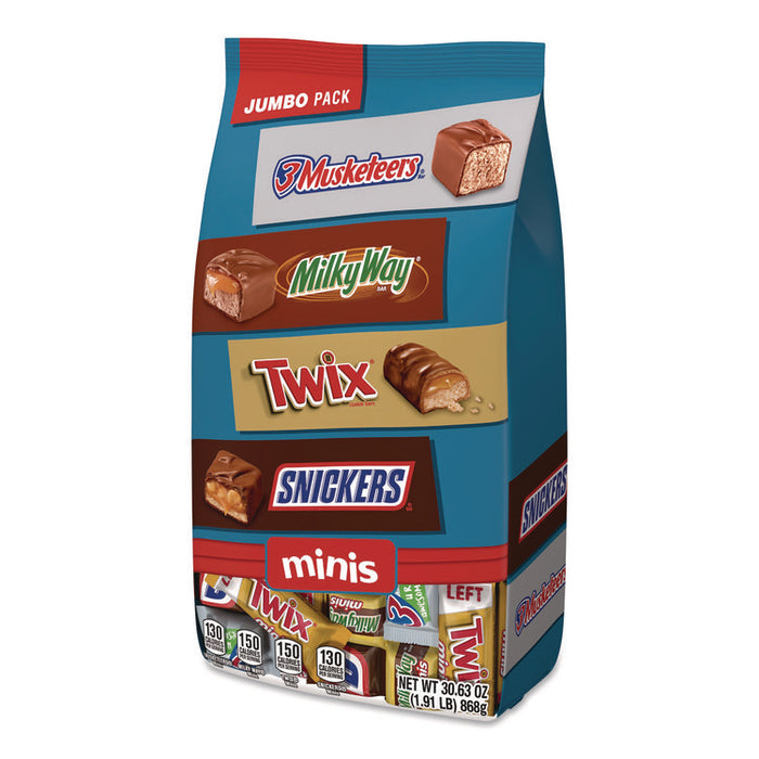 Minis Variety Jumbo Pack, Assorted, 30.63 oz Bag