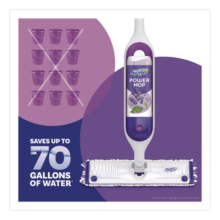 PowerMop Cleaning Solution and Pads Refill Pack, Lavender Scent, 25.3 oz Bottle and 5 Pads/Pack